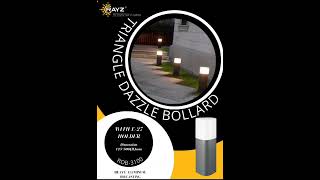 ROB 3100 TRINGLE DAZZLE BOLLARD gardendesign bollards GARDENDECORE modernlights design [upl. by Ajdan258]