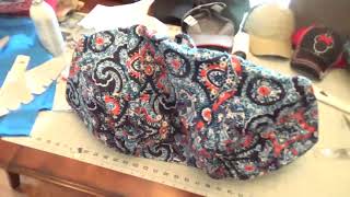 Monogramming a Vera Bradley bag using a Brother Persona PRS100 [upl. by Honorine]