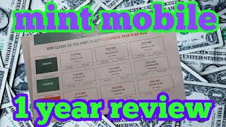 mint mobile  mint sim one year review 20182019 [upl. by Gavette]