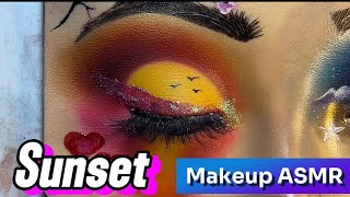 FALL ASLEEP SUNSET MAKEUP INSPO  MOUTH SOUNDS ASMR [upl. by Roselyn794]