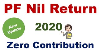 EPF Nil Returns2020  Generate Nil EPF challan online How To File EPF Nil Returns [upl. by Netsoj]