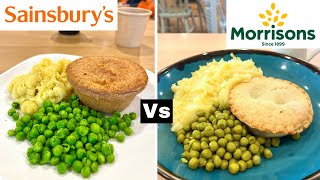 Pie amp Mash  Sainsburys vs Morrisons  Who Makes it Better [upl. by Dnalra640]