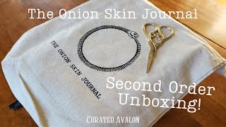 Order Unboxing quotThe Onion Skin Journalquot My Second Order [upl. by Samul]