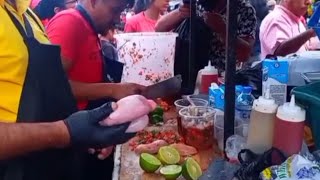 Ceviche de huevos de Toro criadillas [upl. by Eniarda]