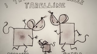 La tabellina del 5 cantata I tre topini delle tabelline Impara subito la sequenza [upl. by Rraval]