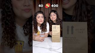 ☕₹40 vs ₹400 ki Chai Cheap vs Expensive Food Challenge thakursisters ytshorts foodchallenge [upl. by Aniela]