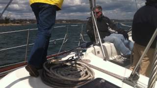 Integrity Yachts 1999 Moody 46 SurveySea Trial in Norwalk CT [upl. by Idnak]