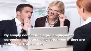 Pre Employment Screening as a Vital Part in the Hiring Process [upl. by Odilo6]