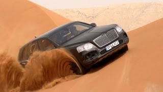 Bentley Bentayga Bentayga Erlkönig in der Wüste Dubais 2016 [upl. by Harvison]