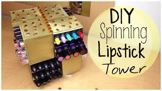 DIY Rotating Lipstick Tower Display [upl. by Drugge]