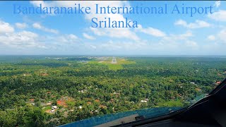 Landing in Bandaranaike International Airport  IATA CMB ICAO VCBI [upl. by Bouley412]