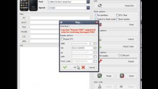 Samsung I9000 Imei and SN Repair via Z3x Box [upl. by Burrton]