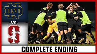 At the buzzer Notre Dame vs Stanford mens soccer WILD ending [upl. by Vacuva]