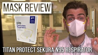 A Super Hero Mask TITAN PROTECT SEKURA N95 Respirator Mask Review [upl. by Wallie108]