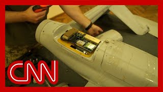 CNN gets first look at a captured Russian drone See what was found inside [upl. by Esilec]