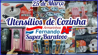 🛍️ ARMARINHOS FERNANDO 25 DE MARÇO  ACHADOS UTENSÍLIOS DE COZINHA [upl. by Dorthea230]