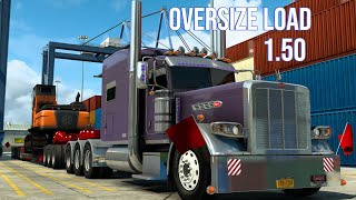 ATS 150  Hauling Oversize Load  389 Cat powerviral [upl. by Ataliah]