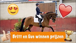 Britt en Eve winnen prijzen  PaardenpraatTV [upl. by Ydniw274]