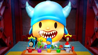 Mario Party Superstars Minigames  Thomas Vs Pocoyo Vs Kermit Vs Mr Krabs Hardest Difficulty [upl. by Atteuqahc399]