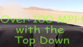 2015 Camaro dry lake Top down Top speed [upl. by Yrrehc]