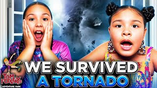 We Survived a Tornado at a Theme Park  Real Life Twister  Tom Foolarys [upl. by Aurie]