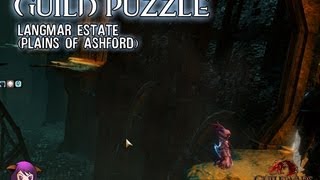 Guild Wars 2  Guild Puzzle Langmar Estate  Plains of Ashford [upl. by Adnic]