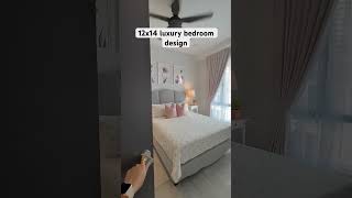 12x14 luxury bedroom design 1214 design with beautiful bedroomdesign sortvideo youtubesh [upl. by Scharff]