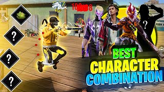 Top 3 Secret Best Character Combination 🤯 For Free Fire BR Ranked amp CS Ranked FF Best Combination [upl. by Sutit160]