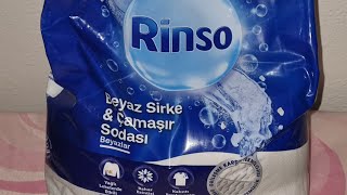 Review New Rinso Universal Powder with White Vinegar amp Washing Soda Tablecloths amp Hand Towels Wash [upl. by Zasuwa]