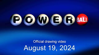 Powerball drawing for August 19 2024 [upl. by Demy848]