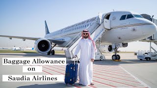 Baggage Allowance on Saudia Airlines  Carry on saudia airlines baggage policy [upl. by Lenahs]