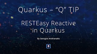 RESTEasy Reactive in Quarkus [upl. by Annmaria]