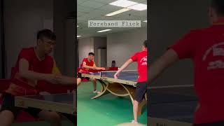 Leaning Table Tennis Forehand Flick Technique [upl. by Holland]