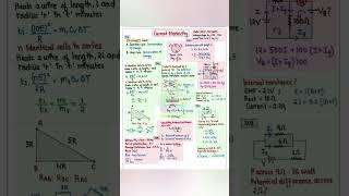 Class12th current electricity short notes neet2025 motivation shorts aiims 😊 [upl. by Aciretnahs]