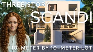 SCANDI Style Dream House Tour Explore a Cozy ThreeStory Home [upl. by Bonnes271]