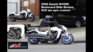 Suzuki M109R Boulevard 2020 Black Edition Review Ride Jeff Ware [upl. by Attenaj]