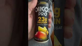 OIKOS Pro postworkout healthy protien gains sponsorme OIKOS subscribe [upl. by Nasho]