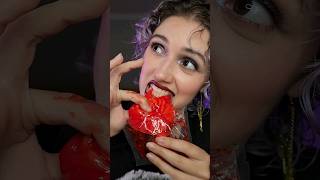 Trying Halloween Gummies 🧟🧠🍽 asmr mukbang asmreating [upl. by Graig557]