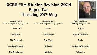 GCSE Film Studies Paper Two Revision 2024 [upl. by Aket656]