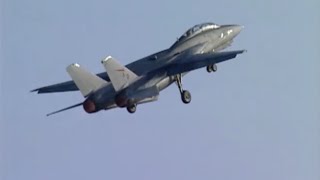 F14 Tomcat at the Wings of Eagles Air Show 1997 [upl. by Llekcor]