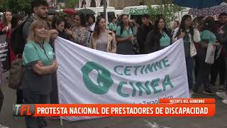 PROTESTA NACIONAL DE PRESTADORES DE DISCAPACIDAD 20112024 [upl. by Carpio]