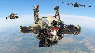 How US Special Forces Paratroopers Jump Off C17 During Extreme Operations [upl. by Cadal317]