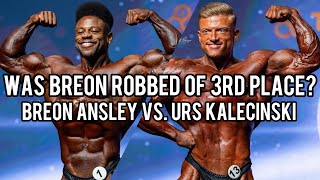 Was Breon ROBBED Of 3rd Place  Breon VS Urs  Mr Olympia 2023 [upl. by Sajet]