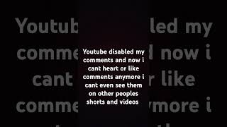 YouTube undisable my comments [upl. by Nehtanhoj]