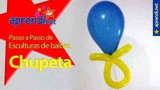 Como fazer uma chupeta com balões [upl. by Lihka188]