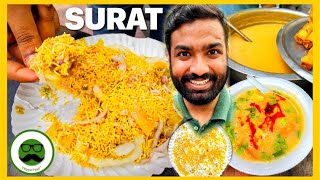 Zabardast Surati Breakfast  Khawsa  Aloo Puri amp More  Veggie Paaji [upl. by Oicram794]