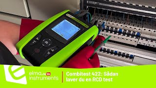 RCDtest med Elma Combitest 422 [upl. by Elockcin]