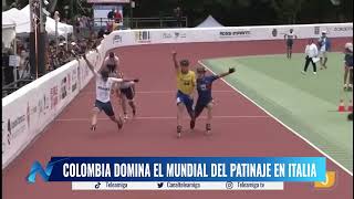 COLOMBIA DOMINA EL MUNDIAL del patinaje en Italia  Noticias Teleamiga [upl. by Ladiv]