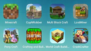 Minecraft CopNRobber Multi Block Craft LostMiner Pony Craft Crafting and Building World Craft [upl. by Marienthal]