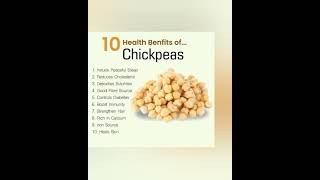 10 health benefits of chickpeas chickpeashealthydiethealthyfood [upl. by Ewen762]